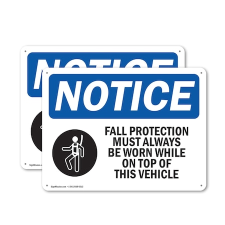 Signmission 7 in Height, 10 in Width, Aluminum, Rectangle OS-2PACK-NS-A-710-L-12448
